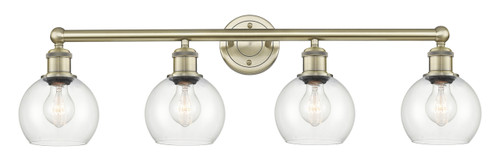INNOVATIONS 616-4W-AB-G122-6 Athens 4 33 inch Bath Vanity Light Antique Brass