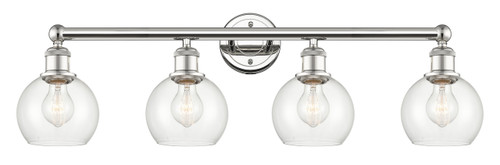 INNOVATIONS 616-4W-PN-G122-6 Athens 4 33 inch Bath Vanity Light Polished Nickel