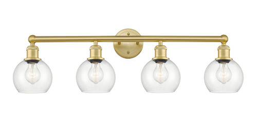 INNOVATIONS 616-4W-SG-G122-6 Athens 4 33 inch Bath Vanity Light Satin Gold