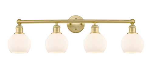 INNOVATIONS 616-4W-SG-G121-6 Athens 4 33 inch Bath Vanity Light Satin Gold