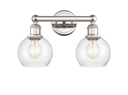 INNOVATIONS 616-2W-PN-G124-6 Athens 2 15 inch Bath Vanity Light Polished Nickel