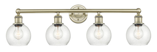 INNOVATIONS 616-4W-AB-G124-6 Athens 4 33 inch Bath Vanity Light Antique Brass
