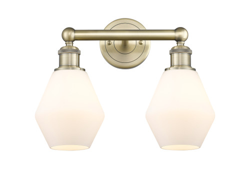 INNOVATIONS 616-2W-AB-G651-6 Cindyrella 2 15 inch Bath Vanity Light Antique Brass