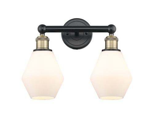 INNOVATIONS 616-2W-BAB-G651-6 Cindyrella 2 15 inch Bath Vanity Light Black Antique Brass