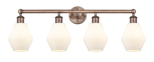INNOVATIONS 616-4W-AC-G651-6 Cindyrella 4 33 inch Bath Vanity Light Antique Copper