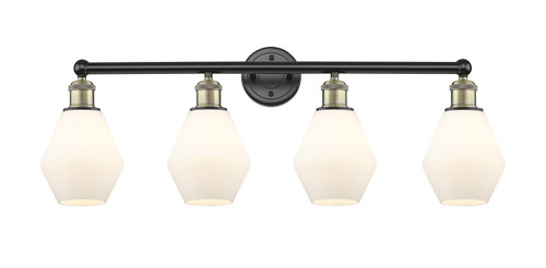 INNOVATIONS 616-4W-BAB-G651-6 Cindyrella 4 33 inch Bath Vanity Light Black Antique Brass