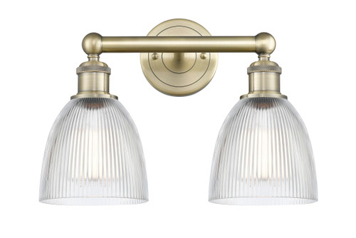 INNOVATIONS 616-2W-AB-G382 Castile 2 15 inch Bath Vanity Light Antique Brass