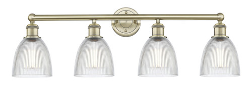 INNOVATIONS 616-4W-AB-G382 Castile 4 33 inch Bath Vanity Light Antique Brass