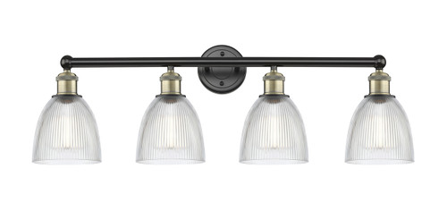 INNOVATIONS 616-4W-BAB-G382 Castile 4 33 inch Bath Vanity Light Black Antique Brass