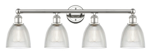 INNOVATIONS 616-4W-PN-G382 Castile 4 33 inch Bath Vanity Light Polished Nickel