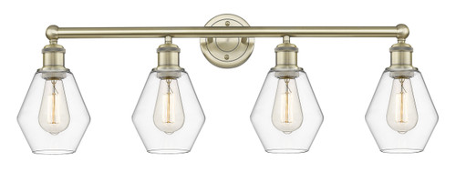 INNOVATIONS 616-4W-AB-G652-6 Cindyrella 4 33 inch Bath Vanity Light Antique Brass