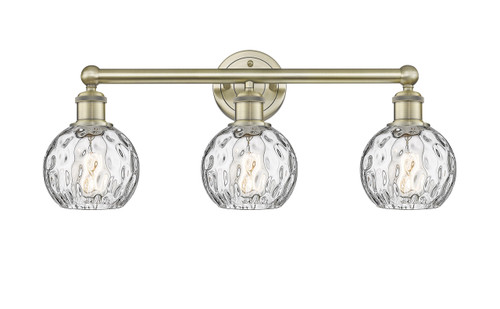 INNOVATIONS 616-3W-AB-G1215-6 Athens Water Glass 3 24 inch Bath Vanity Light Antique Brass