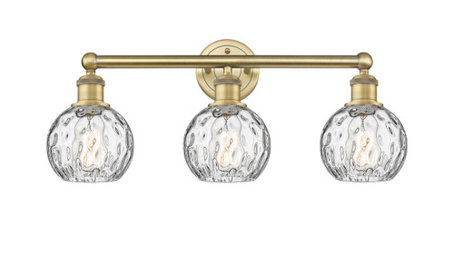 INNOVATIONS 616-3W-BB-G1215-6 Athens Water Glass 3 24 inch Bath Vanity Light Brushed Brass