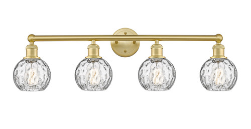 INNOVATIONS 616-4W-SG-G1215-6 Athens Water Glass 4 33 inch Bath Vanity Light Satin Gold