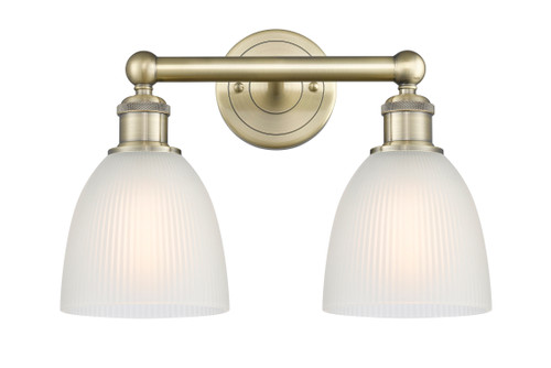 INNOVATIONS 616-2W-AB-G381 Castile 2 15 inch Bath Vanity Light Antique Brass