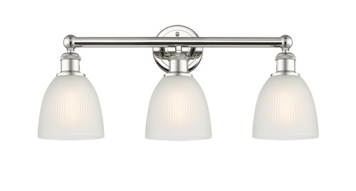 INNOVATIONS 616-3W-PN-G381 Castile 3 24 inch Bath Vanity Light Polished Nickel