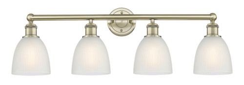 INNOVATIONS 616-4W-AB-G381 Castile 4 33 inch Bath Vanity Light Antique Brass