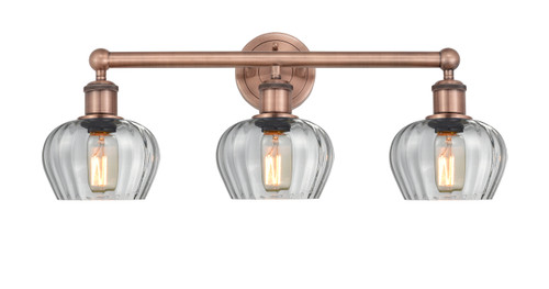 INNOVATIONS 616-3W-AC-G92 Fenton 3 24.5 inch Bath Vanity Light Antique Copper