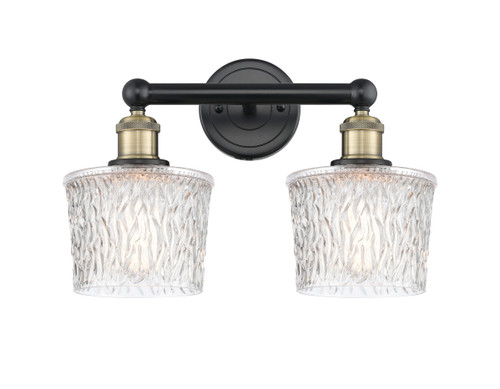 INNOVATIONS 616-2W-BAB-G402 Niagra 2 15.5 inch Bath Vanity Light Black Antique Brass