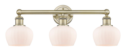 INNOVATIONS 616-3W-AB-G91 Fenton 3 24.5 inch Bath Vanity Light Antique Brass