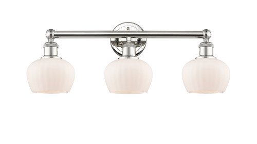 INNOVATIONS 616-3W-PN-G91 Fenton 3 24.5 inch Bath Vanity Light Polished Nickel