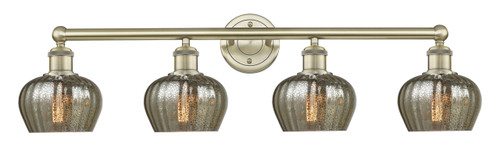 INNOVATIONS 616-4W-AB-G96 Fenton 4 33.5 inch Bath Vanity Light Antique Brass