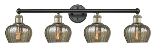 INNOVATIONS 616-4W-BAB-G96 Fenton 4 33.5 inch Bath Vanity Light Black Antique Brass