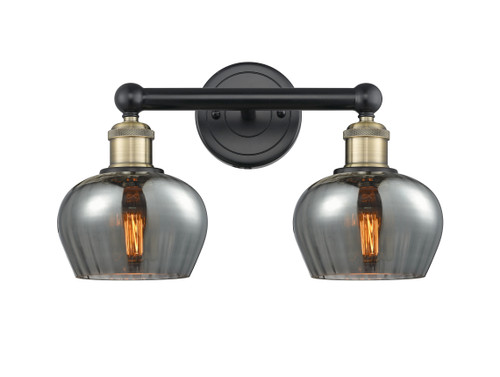 INNOVATIONS 616-2W-BAB-G93 Fenton 2 15.5 inch Bath Vanity Light Black Antique Brass
