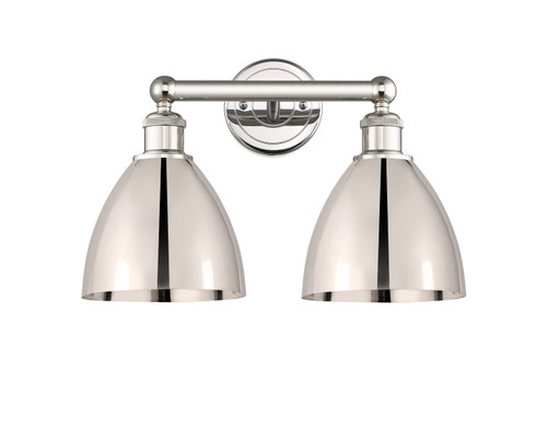 INNOVATIONS 616-2W-PN-MBD-75-PN Metal Bristol 2 Light 16.5 inch Bath Vanity Light Polished Nickel