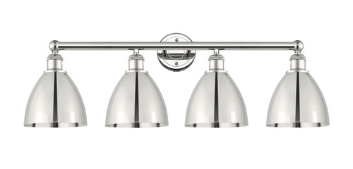 INNOVATIONS 616-4W-PN-MBD-75-PN Metal Bristol 4 Light 34.5 inch Bath Vanity Light Polished Nickel