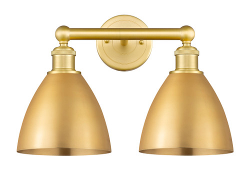 INNOVATIONS 616-2W-SG-MBD-75-SG Metal Bristol 2 Light 16.5 inch Bath Vanity Light Satin Gold