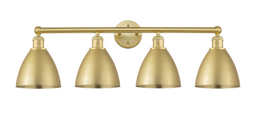 INNOVATIONS 616-4W-SG-MBD-75-SG Metal Bristol 4 Light 34.5 inch Bath Vanity Light Satin Gold