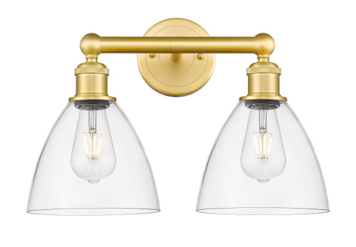 INNOVATIONS 616-2W-SG-GBD-752 Bristol Glass 2 16.5 inch Bath Vanity Light Satin Gold
