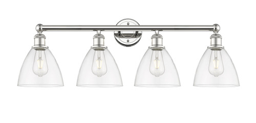 INNOVATIONS 616-4W-PN-GBD-752 Bristol Glass 4 34.5 inch Bath Vanity Light Polished Nickel