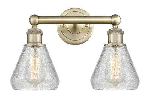 INNOVATIONS 616-2W-AB-G275 Conesus 2 15 inch Bath Vanity Light Antique Brass