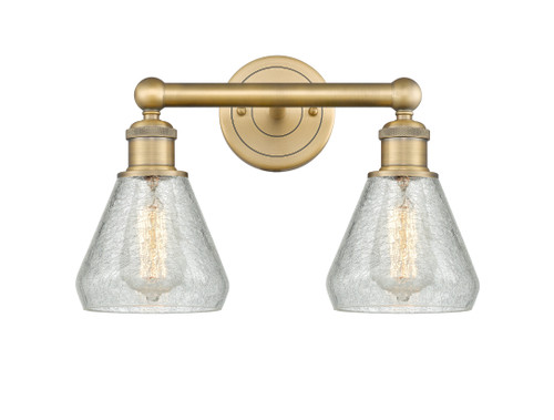 INNOVATIONS 616-2W-BB-G275 Conesus 2 15 inch Bath Vanity Light Brushed Brass INNOVATIONS 616-2W-BB-G275 Conesus 2 15 inch Bath Vanity Light Brushed Brass