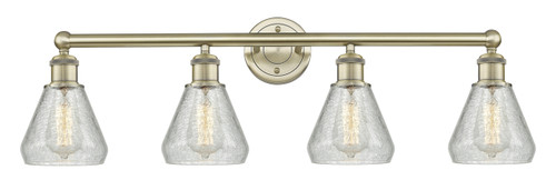 INNOVATIONS 616-4W-AB-G275 Conesus 4 33 inch Bath Vanity Light Antique Brass