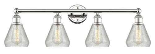 INNOVATIONS 616-4W-PN-G275 Conesus 4 33 inch Bath Vanity Light Polished Nickel