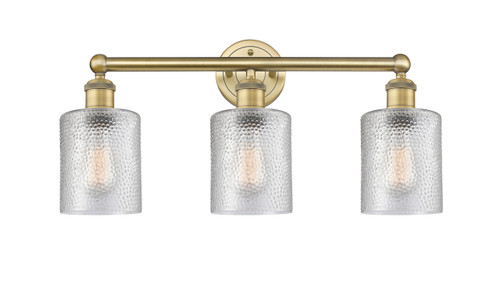 INNOVATIONS 616-3W-BB-G112 Cobbleskill 3 23 inch Bath Vanity Light Brushed Brass