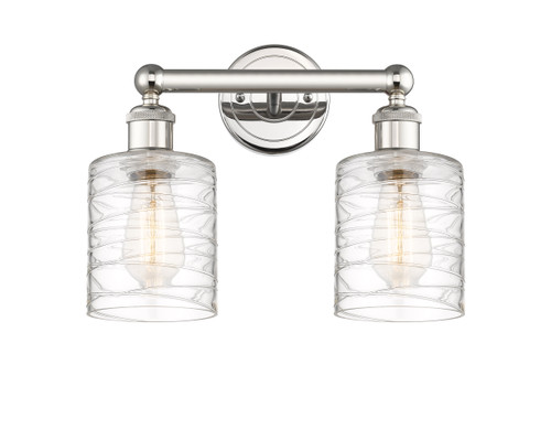 INNOVATIONS 616-2W-PN-G1113 Cobbleskill 2 14 inch Bath Vanity Light Polished Nickel