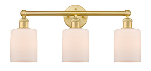 INNOVATIONS 616-3W-SG-G111 Cobbleskill 3 23 inch Bath Vanity Light Satin Gold