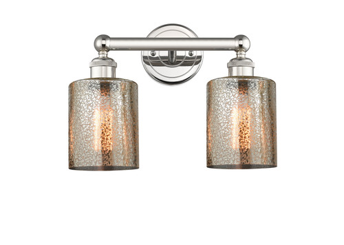 INNOVATIONS 616-2W-PN-G116 Cobbleskill 2 14 inch Bath Vanity Light Polished Nickel
