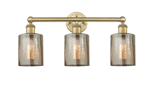 INNOVATIONS 616-3W-BB-G116 Cobbleskill 3 23 inch Bath Vanity Light Brushed Brass