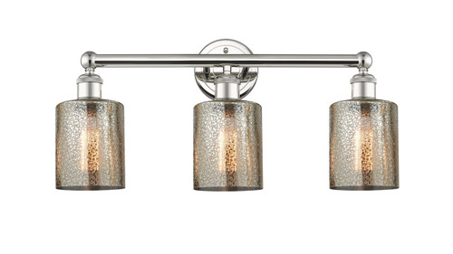 INNOVATIONS 616-3W-PN-G116 Cobbleskill 3 23 inch Bath Vanity Light Polished Nickel