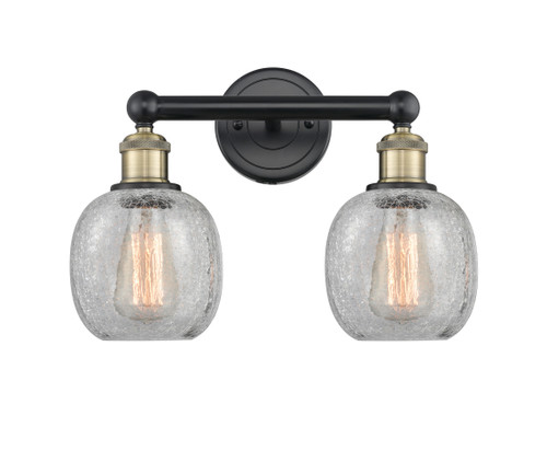 INNOVATIONS 616-2W-BAB-G105 Belfast 2 15 inch Bath Vanity Light Black Antique Brass