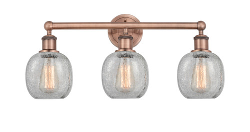 INNOVATIONS 616-3W-AC-G105 Belfast 3 24 inch Bath Vanity Light Antique Copper