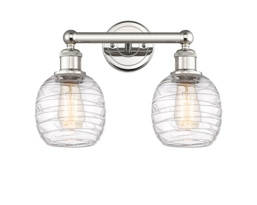 INNOVATIONS 616-2W-PN-G1013 Belfast 2 15 inch Bath Vanity Light Polished Nickel