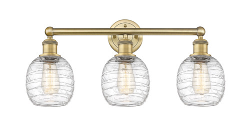 INNOVATIONS 616-3W-BB-G1013 Belfast 3 24 inch Bath Vanity Light Brushed Brass