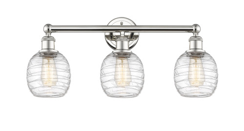 INNOVATIONS 616-3W-PN-G1013 Belfast 3 24 inch Bath Vanity Light Polished Nickel
