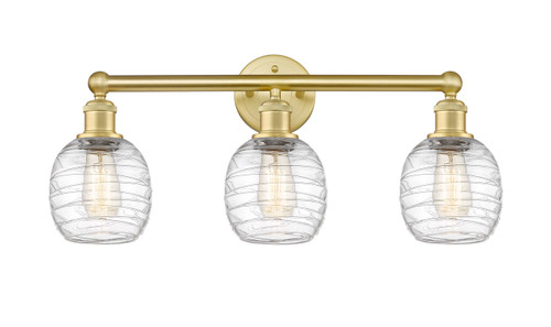 INNOVATIONS 616-3W-SG-G1013 Belfast 3 24 inch Bath Vanity Light Satin Gold